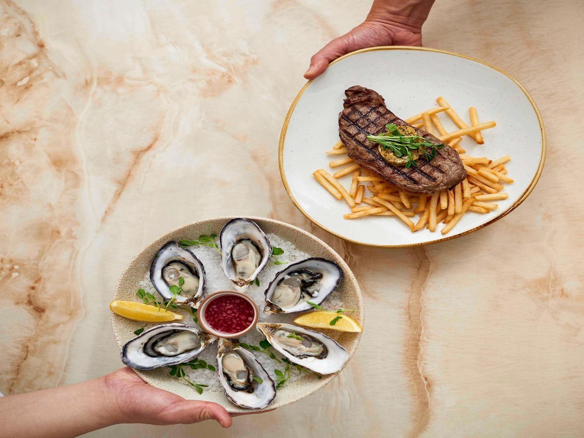 The Sebel Quay West Suites Sydney Luaran gambar Oysters and steak