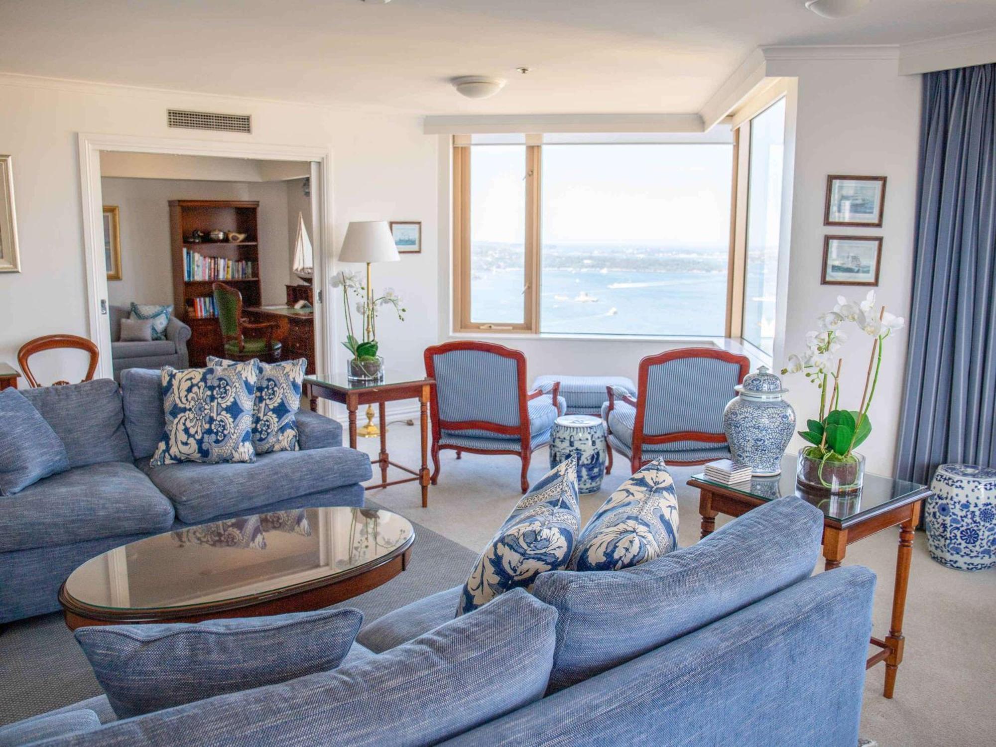 The Sebel Quay West Suites Sydney Luaran gambar The living room of the presidential suite